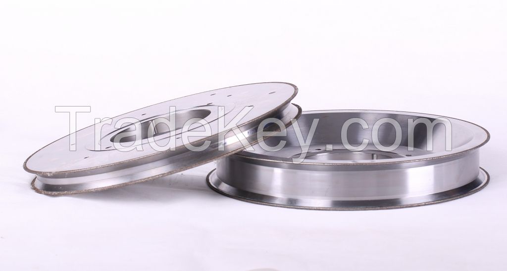 electroplated CBN grinding wheel for gearshaft slotting