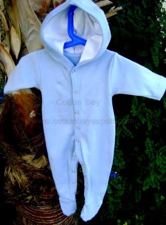 Hooded baby bodysuits
