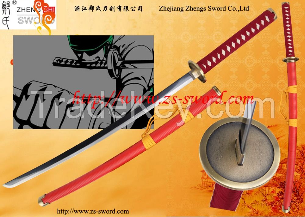 cosplay cartoon & anime sword one piece roronoa zoro steel samurai kat