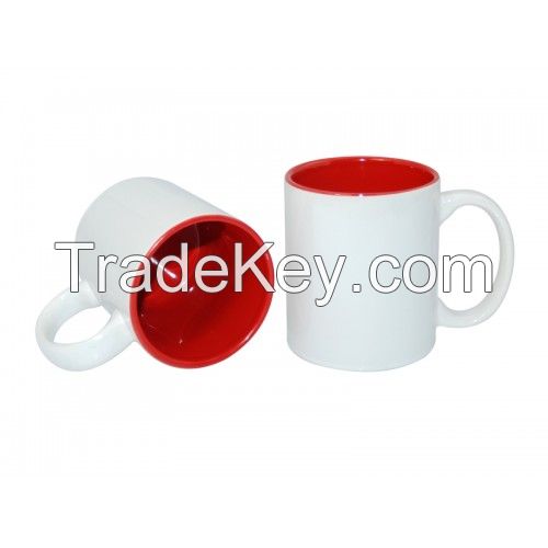 Sublimation color mug--11oz two-tone color mug (inside color)