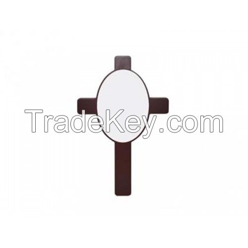 Sublimation cross plaque with insert