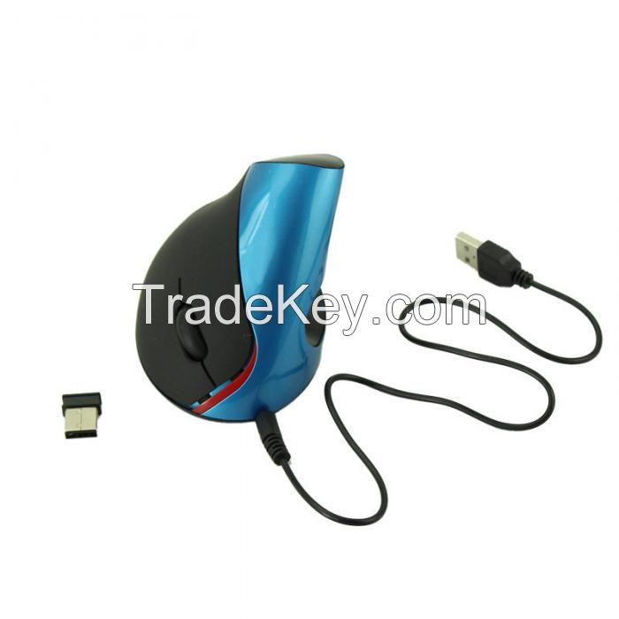 New design colorful vertical wireless mouse