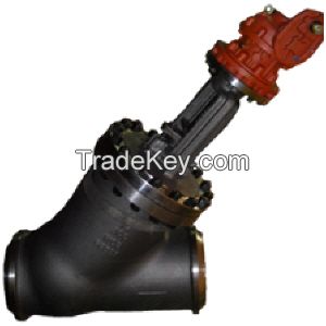 Y-GLOBE VALVE,BW,A216-WCB,300LB,12" 