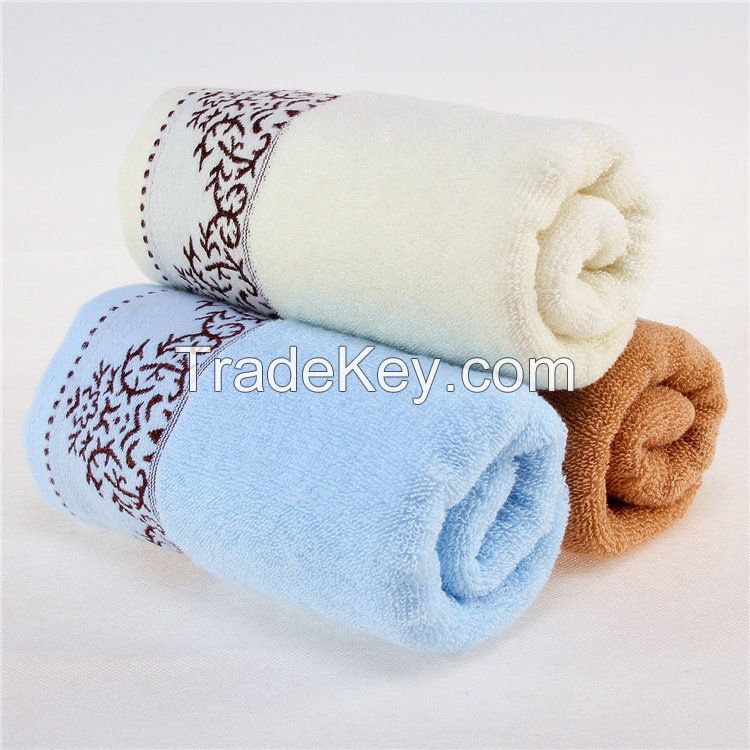 designs cotton hand towels made in china factory         