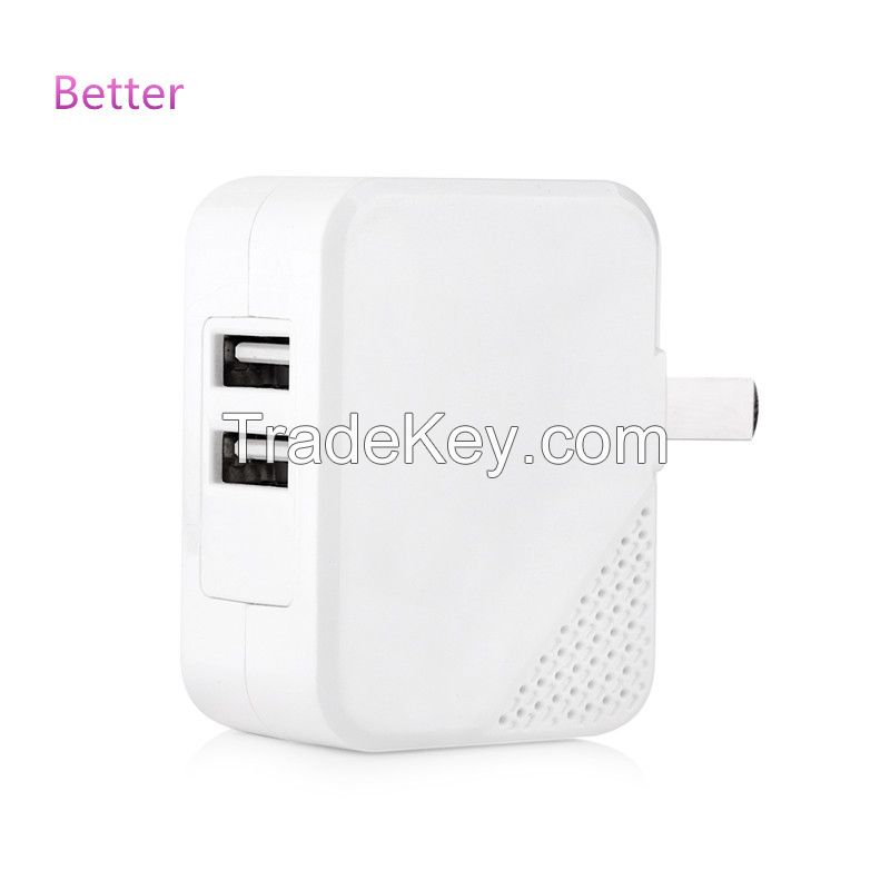 Home Travel USB Wall Charger 2A Dual USB Charger
