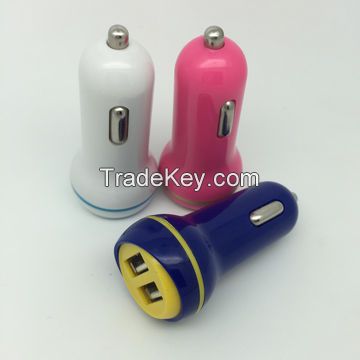 Hot Sell Double USB Car Charger, for Mobil Phone Charger