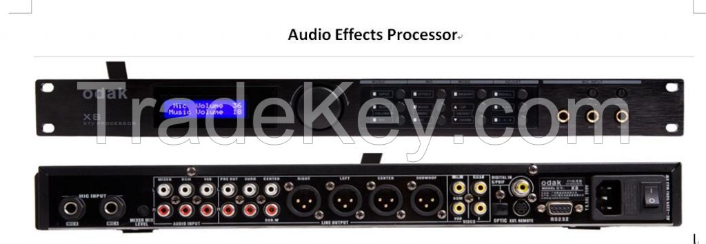 X8 Integrated Audio Effects Processor, home theatre, koraoke