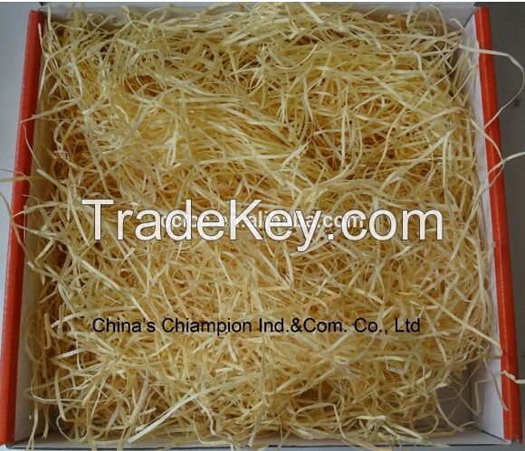 Natural wood wool Fuel for packing/filling material