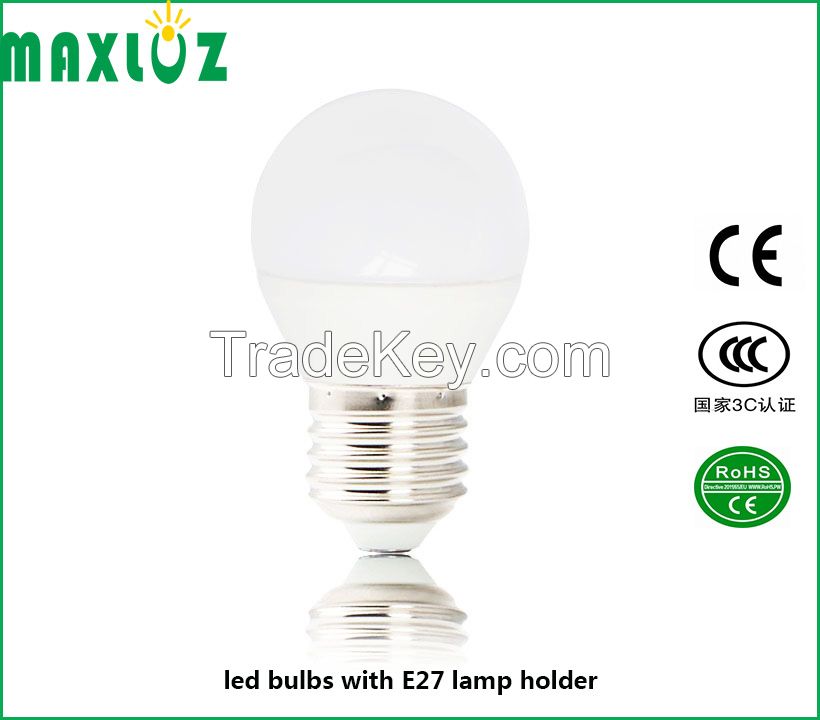 led bulbs E27 plastic+aluminum 3w 4w 5w 6w