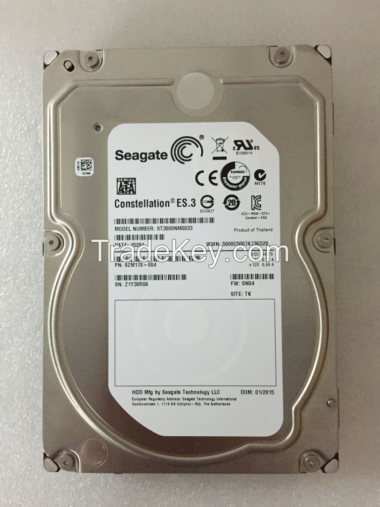 ST3000NM0033  3TB Enterprise Capacity 3.5" 7200RPM SATA 6Gb/s Hard Disk Drive with 128MB Cache