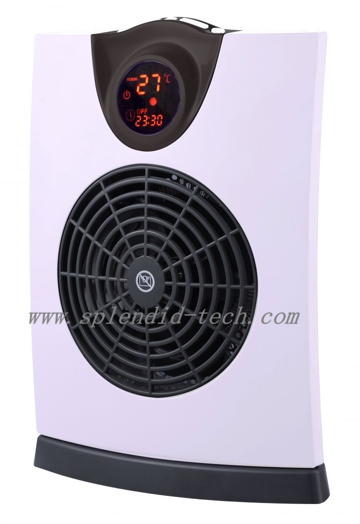Digital Portable Bathroom Fan Heater with 120Â° oscillation IP21