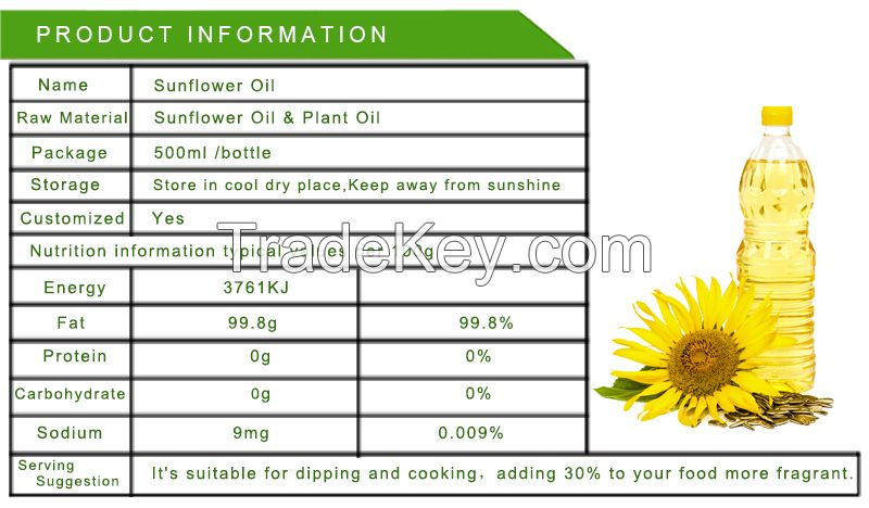 Edible cooking use Sunflower Oil