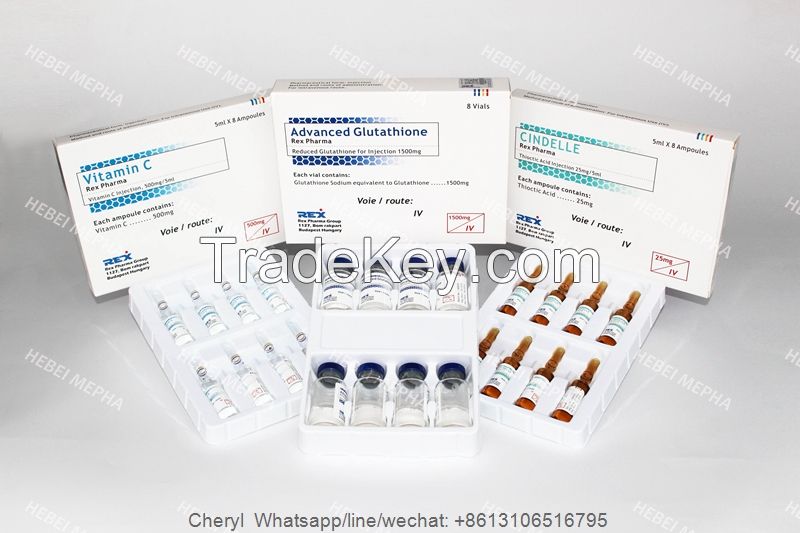 glutathione for injection1500mg, glutathione + vitamin c + cindelle