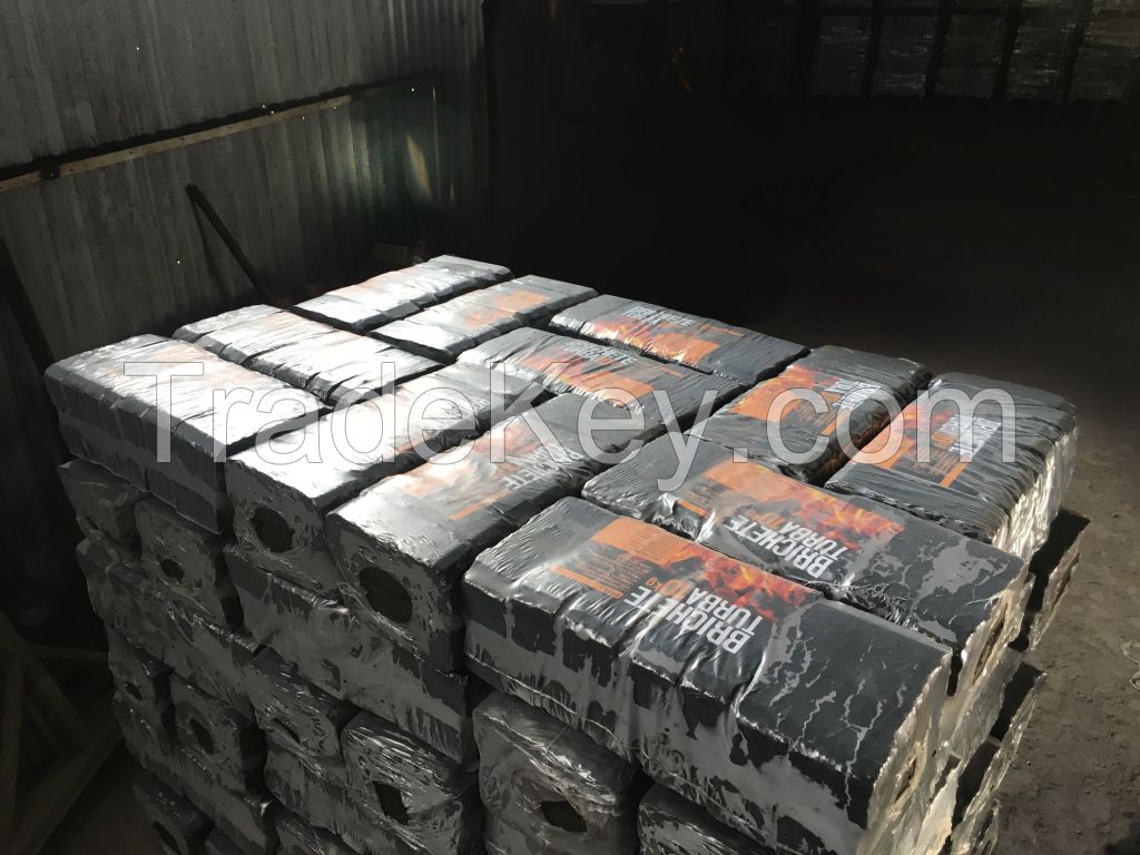 Peat briquettes