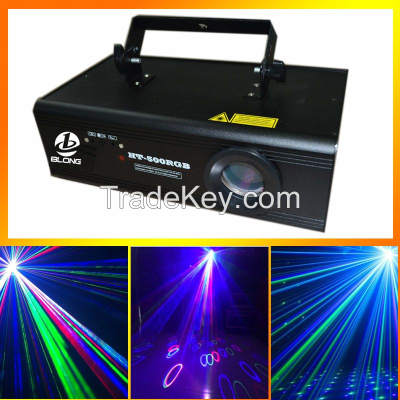 New Launched Sound Auto Control HT-500RGB Stage Laser Projector Professional Stage DJ Club Awesome Effects
