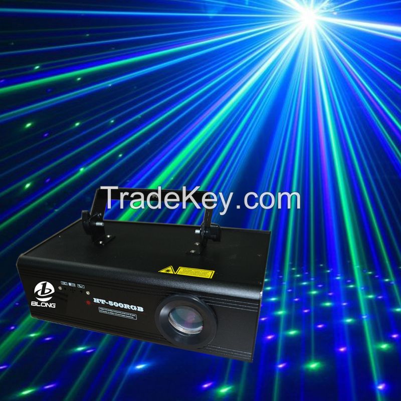 New Launched Sound Auto Control HT-500RGB Stage Laser Projector Professional Stage DJ Club Awesome Effects