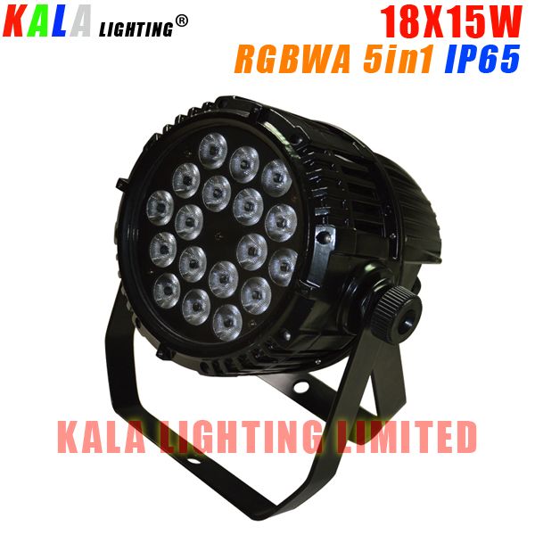 High Quality LED Outdoor Wash Lightings 18X15W RGBWA 5in1 Colors Waterproof IP65 PAR Can Light