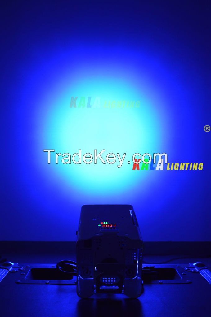 DJ Party Wedding LED Floodlight 4X18W RGBWA+UV 6in1 LED Wireless DMX Battery Powered PAR Light Wash Uplight