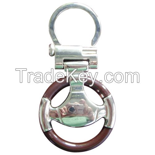 Steering Wheel Shaped Keychain Design