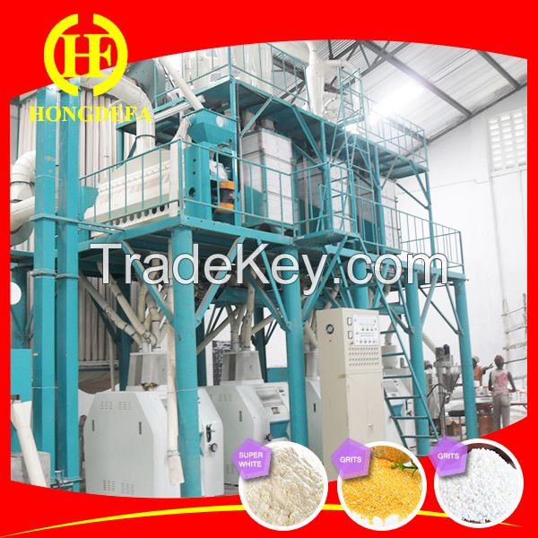 high quality 50t maize flour milling machine