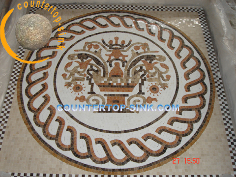 Mosaic medallion(water jet medallion, stone pattern)
