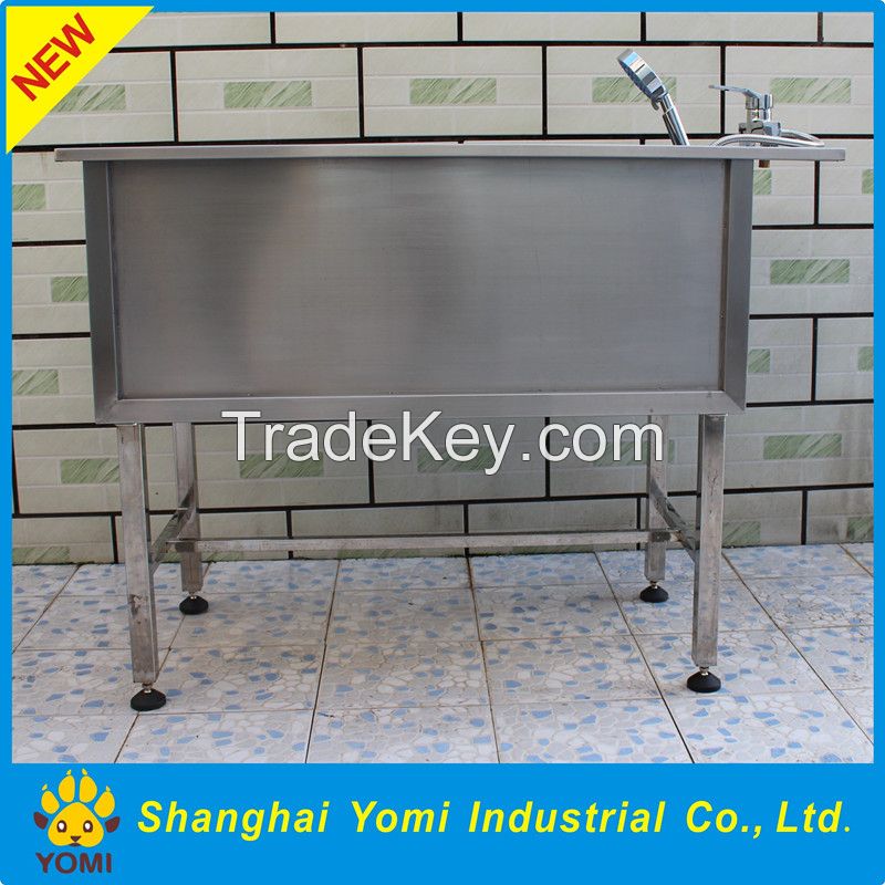 Yomi stainless steel pet cleaning dog bath tub