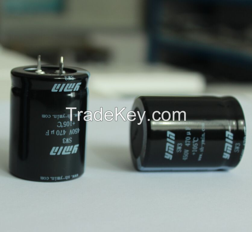 Inverter Capacitor Snap in Electrolytic Capacitor for Heat Pump Refrigerator and Air Conditioner