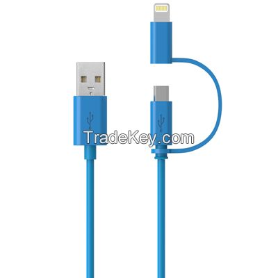 Lightning & Micro USB Charging Cord for iPhone 6 6 Plus 5 5s 5c, iPad