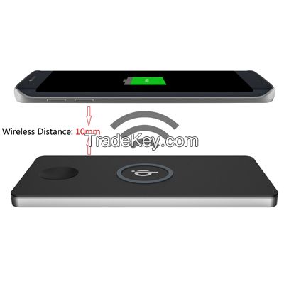 Qi Wireless Charger, Mini Qi Charging Pad for Samsung Galaxy S7 / S6 /