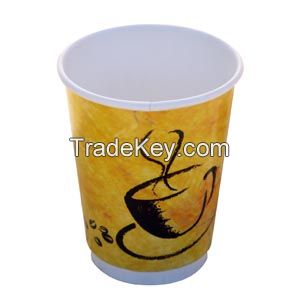 Cheap price disposable double wall paper cup