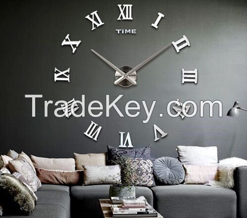 Decorative home wall sticker clock