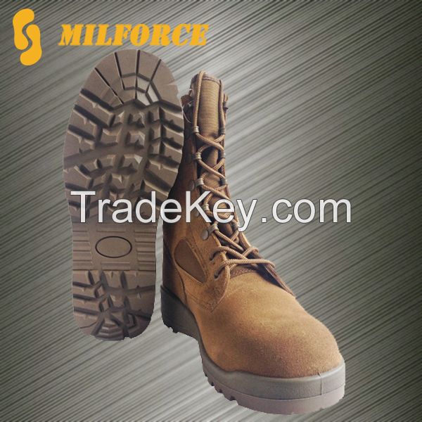 China Milforce Brown Army Military Boots Desert Boots Shoes For Men