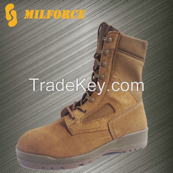 China Milforce Brown Army Military Boots Desert Boots Shoes For Men