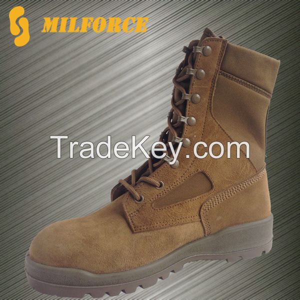 China Milforce Brown Army Military Boots Desert Boots Shoes For Men