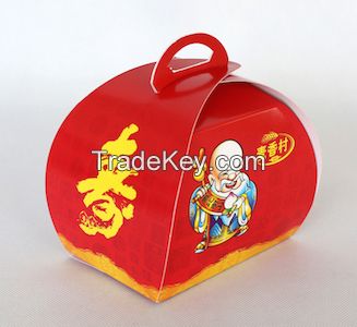 Foldable Candy Paper Box with Handle, Gift Paper Box
