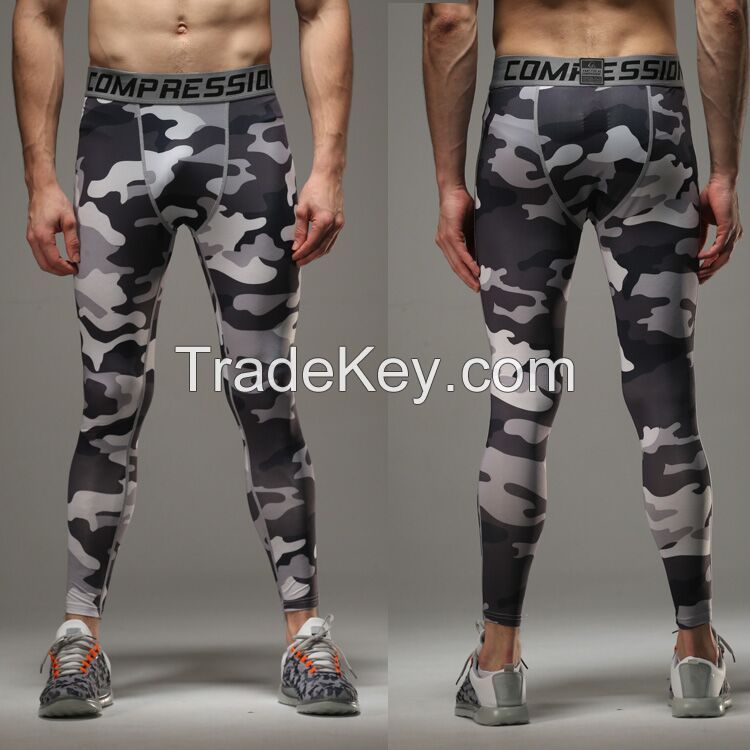 New Men Sports Compression Base Under Layer Long Pants skin tight sports gear