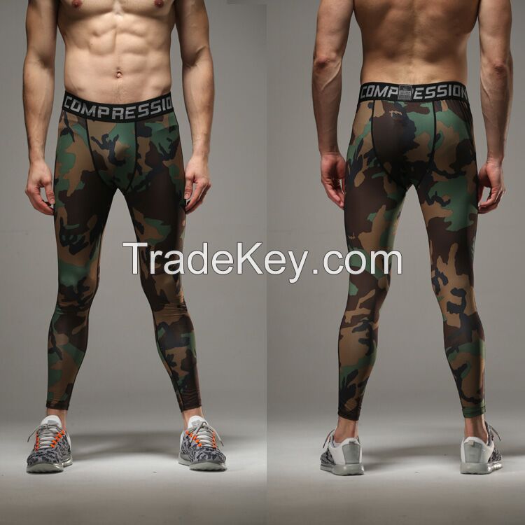 New Men Sports Compression Base Under Layer Long Pants skin tight sports gear