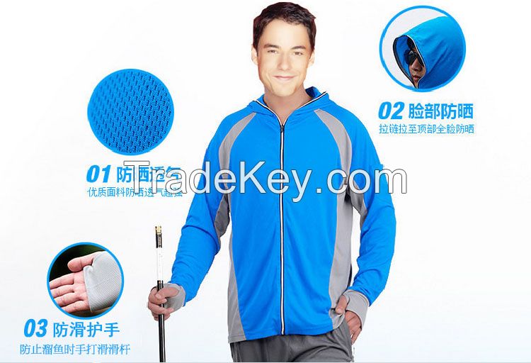 New Men's Fishing Wear Qick Breathable Dry Fishing Clothes