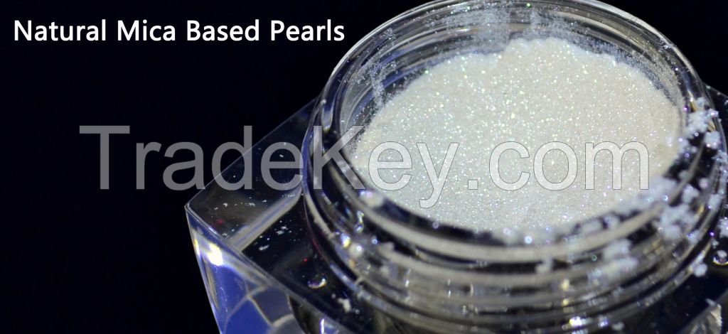 Silver white pearl pigment for pearl paint