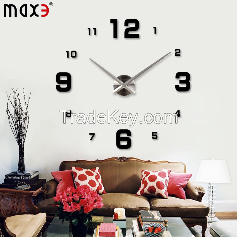 Wall Clock Hour Interesting Wall Clock DIY Wall Mounted Clock Home Creative Dcoration