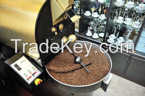Industrial foodstuff processing automatic 1kg 2kg coffee bean rosting baking machine