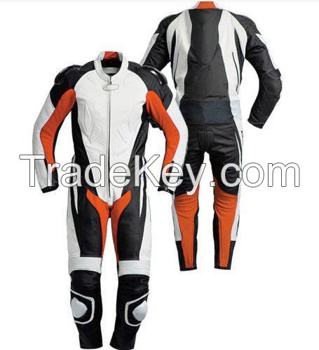 MOTORBIKE LEATHER SUIT ORIGNAL COWHIDE REAL LEATHER WITH FULL PROTECTION FOR BEST RIDE