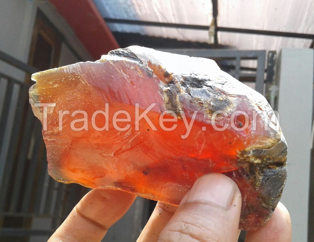 Red Amber Stone - Rough