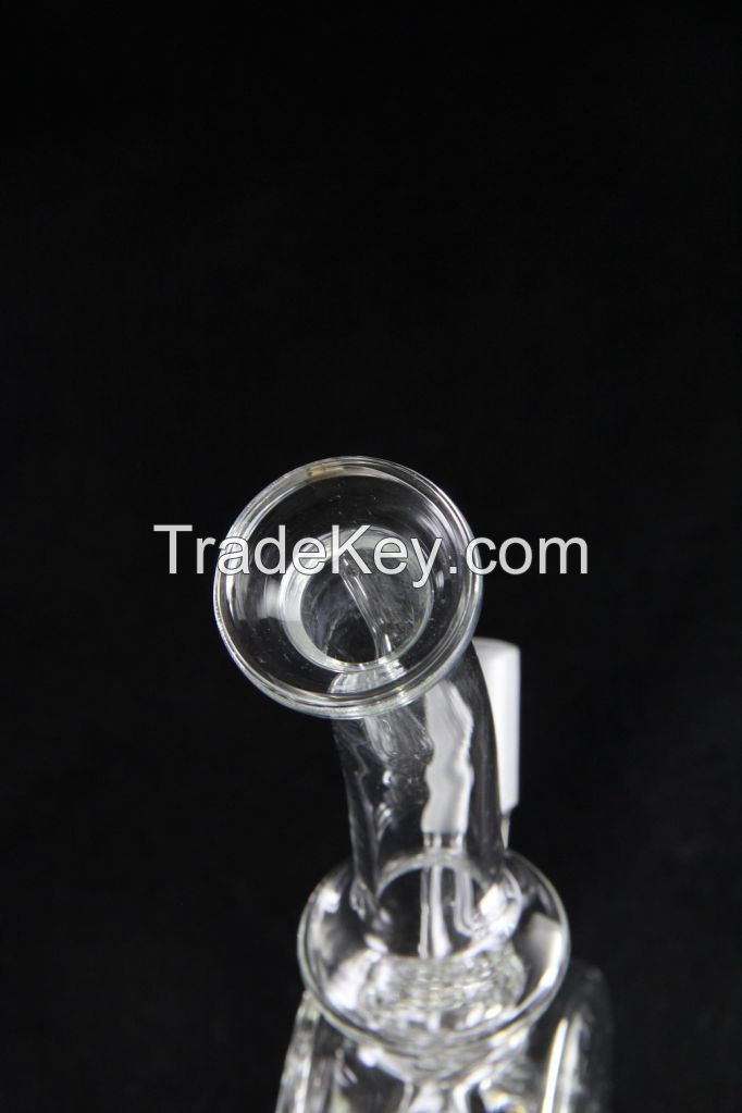 Clean Glass Ecipse Rig Honeycomb Hookah- 23cm
