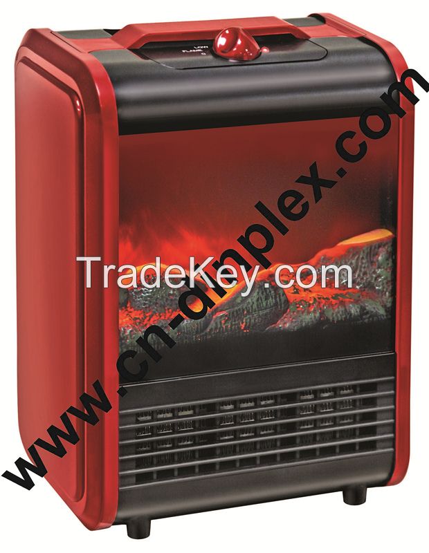 VERY HOT small modern electric fireplace heater, fake fireplace