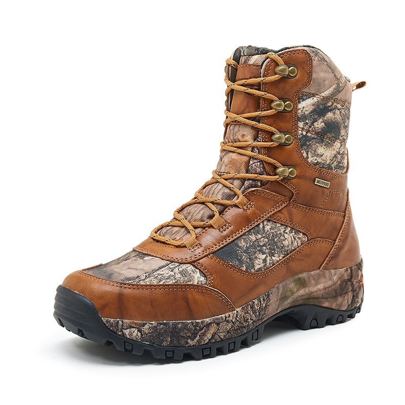 3DX waterproof camouflage fabric EVA rubber hunting boots