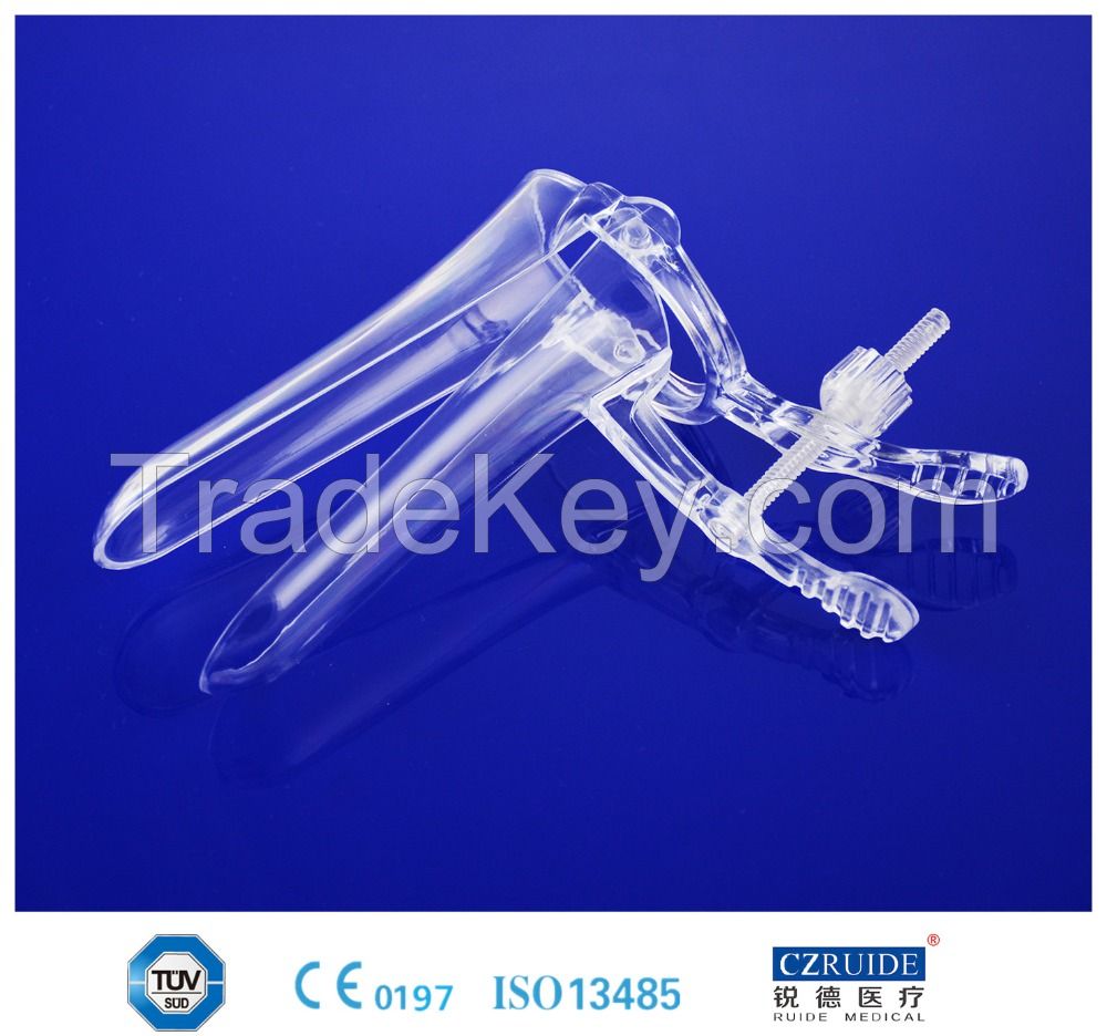 Disposable sterile vaginal speculum center screw type with CE&ISO 