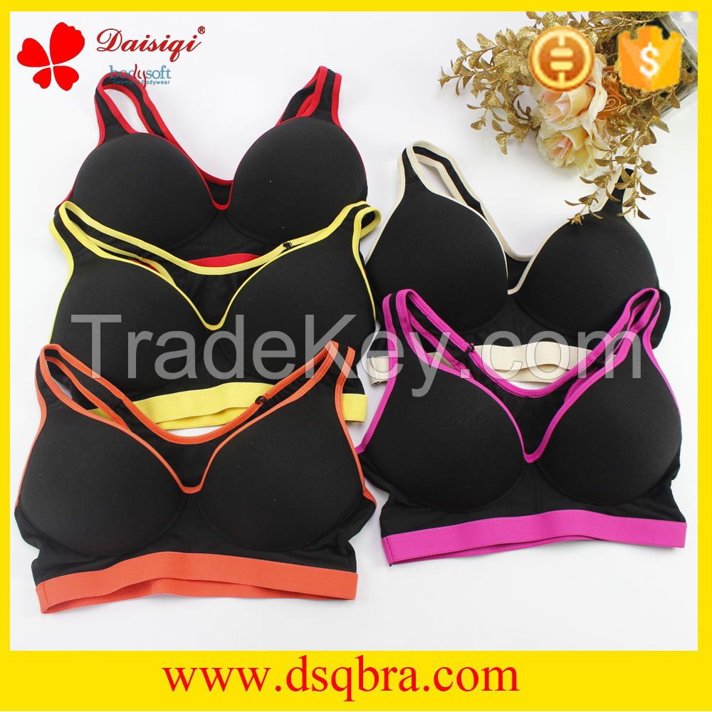 New design sexy mature ladies cotton padded push up underwear women bra By  Daisiqi Underwear Co., Ltd