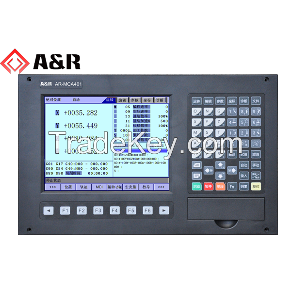 10.4inch 4-axis high performance CNC milling controller for metal working