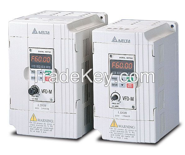 Delta VFD-M series Mini LV AC drive power from 200w to 7.5kw